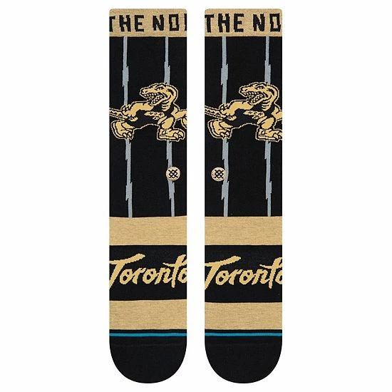Buy 😉 Unbranded Men's Stance Black Toronto Raptors 2021/22 City Edition Crew 🧦 Socks ⌛ - Image 3