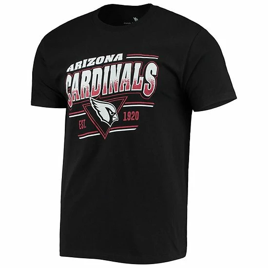 Cheapest ⭐ Unbranded Men's Junk Food Black Arizona Cardinals Throwback T-Shirt 🛒 - Image 3
