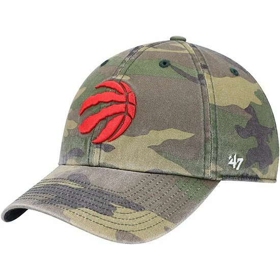 Cheap 🌟 Unbranded Men's '47 Camo Toronto Raptors Clean Up Adjustable Hat ✔️