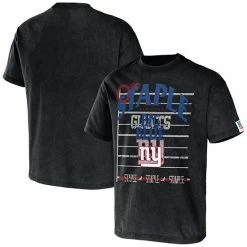 Buy ✔️ Unbranded Men's NFL X Staple Black New York Giants Throwback Vintage Wash T-Shirt 😍