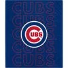 Wholesale 😍 Unbranded Chicago Cubs 60" X 70" Echo Wordmark Plush Blanket 🤩