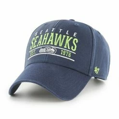 Best deal 🎁 Unbranded Men's '47 College Navy Seattle Seahawks Centerline MVP Adjustable Hat 🌟