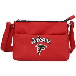 Promo 🌟 Unbranded 👩 Women's FOCO Atlanta Falcons Logo Script Crossbody 👜 Handbag 🔥