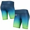 Flash Sale 👏 Unbranded 👩 Women's FOCO College Navy Seattle Seahawks Gradient Biker Shorts ✔️