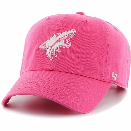 Budget ✨ Unbranded Men's '47 Pink Arizona Coyotes Clean Up Adjustable Hat ⌛ - Image 2