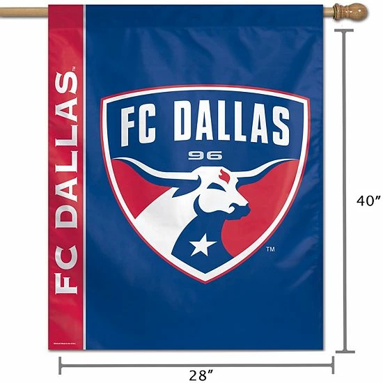 Hot Sale ๐งจ Unbranded WinCraft FC Dallas 28" X 40" Single-Sided Vertical Banner ๐ - Image 3