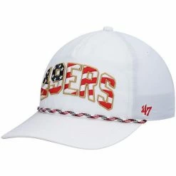 Buy ⌛ Unbranded Men's '47 White San Francisco 49ers Hitch Stars And Stripes Trucker Adjustable Hat 🌟