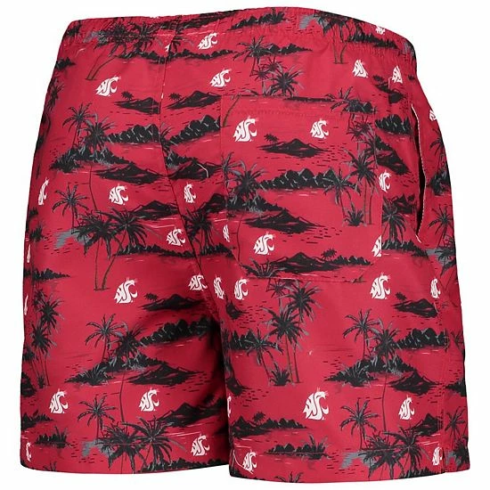 Best deal ๐ฅ Unbranded Men's FOCO Crimson Washington State Cougars Island Palm Swim Trunks ๐ - Image 4