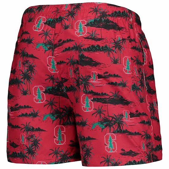 Best Sale ๐ Unbranded Men's FOCO Cardinal Stanford Cardinal Island Palm Swim Trunks ๐งจ - Image 4