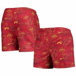 Budget 👏 Unbranded Men's FOCO Cardinal Iowa State Cyclones Island Palm Swim Trunks 😍