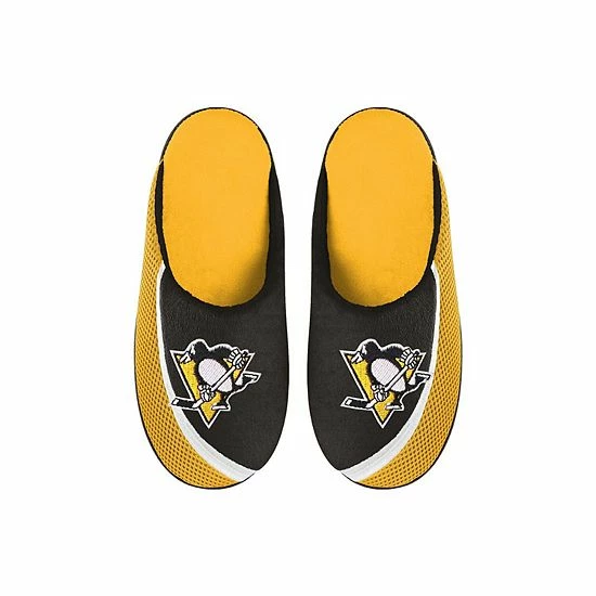 Flash Sale 😍 Unbranded Youth FOCO Pittsburgh Penguins Big Logo Color Edge Slippers 🎁 - Image 2