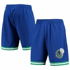Brand new 🤩 Unbranded Men's Mitchell & Ness Blue Dallas Mavericks 1998 Hardwood Classics 75th Anniversary Swingman Shorts 😉