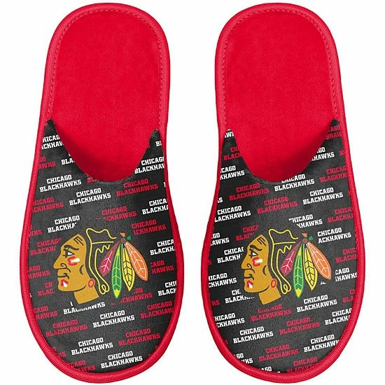 Coupon ✔️ Unbranded Youth FOCO Chicago Blackhawks Team Scuff Slippers 🔔 - Image 2