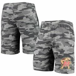 Budget 🛒 Unbranded Men's Concepts Sport Charcoal/Gray Maryland Terrapins Camo Backup Terry Jam Lounge Shorts 👏
