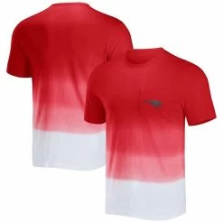 Budget 😍 Unbranded Men's NFL X Darius Rucker Collection By Fanatics Red/White New England Patriots Dip Dye Pocket T-Shirt 😀