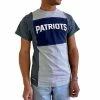 Hot Sale ✔️ Unbranded Men's Refried Apparel Heather Gray New England Patriots Sustainable Split T-Shirt ✨