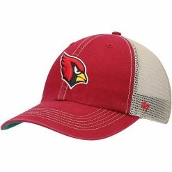 Discount 👍 Unbranded Men's '47 Cardinal/Natural Arizona Cardinals Trawler Trucker Clean Up Snapback Hat ⌛