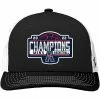 New 🔥 Unbranded Men's Zephyr Black/White Houston Cougars 2022 AAC Men's 🏀 Basketball Conference Tournament Champions Locker Room Adjustable Hat 👏