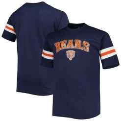 New 👍 Unbranded Men's Navy Chicago Bears Arm Stripe T-Shirt 👏