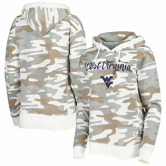 Discount 👍 Unbranded 👩 Women's Pressbox Camo West Virginia Mountaineers San Pablo Pullover Hoodie 👍 - Image 2