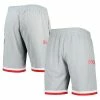 Outlet 😀 Unbranded Men's Mitchell & Ness Silver Ohio State Buckeyes Authentic Shorts ⌛