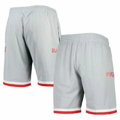 Outlet 😀 Unbranded Men's Mitchell & Ness Silver Ohio State Buckeyes Authentic Shorts ⌛