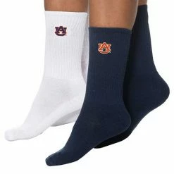 Flash Sale ✨ Unbranded 👩 Women's ZooZatz Navy/White Auburn Tigers 2-Pack Quarter-Length 🧦 Socks ❤️