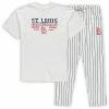 Cheap 🔔 Unbranded Men's Concepts Sport White/Navy St. Louis Cardinals Big & Tall Pinstripe Sleep Set 🌟