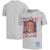 Cheap 😉 Unbranded Youth Mitchell & Ness Dikembe Mutombo Gray Denver Nuggets Hardwood Classics King Of The Court Player T-Shirt 🤩
