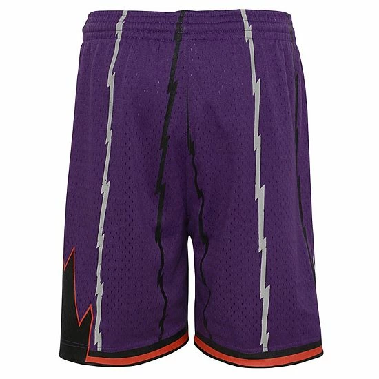 Hot Sale ๐งจ Unbranded Youth Mitchell & Ness Purple Toronto Raptors 1998-99 Hardwood Classics Swingman Shorts ๐ - Image 4