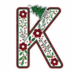 Budget โค๏ธ Unbranded Floral Monogram 2022 ๐
Christmas Ornament ๐