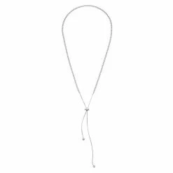 Cheap 🥰 Unbranded Sterling Silver Cubic Zirconia Bolo Necklace ✨