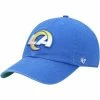 Wholesale 😀 Unbranded Men's '47 Royal Los Angeles Rams Franchise Logo Fitted Hat 🎁