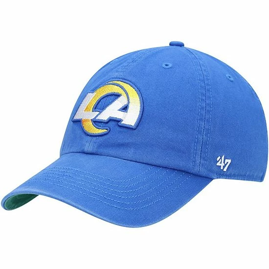 Wholesale 😀 Unbranded Men's '47 Royal Los Angeles Rams Franchise Logo Fitted Hat 🎁