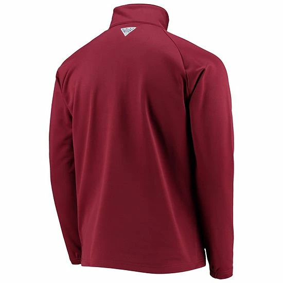 Outlet 😍 Unbranded Men's Columbia Garnet Florida State Seminoles Terminal Tackle Fleece Raglan Omni-Shade Quarter-Zip Jacket ✨ - Image 4