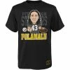 New 😀 Unbranded Youth Mitchell & Ness Troy Polamalu Black Pittsburgh Steelers Caricature Graphic T-Shirt ⌛