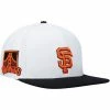 Cheapest 😍 Unbranded Men's Pro Standard White/Black San Francisco Giants Logo Snapback Hat 🌟