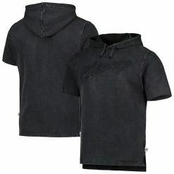 Top 10 👏 Unbranded Men's Mitchell & Ness Black Chicago Bulls Tonal Short Sleeve Pullover Hoodie 😀