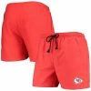 Hot Sale 😍 Unbranded Men's FOCO Red Kansas City Chiefs Magic Print Palm Traditional Swim Shorts 😉