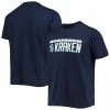 Best Sale 😉 Unbranded Men's Levelwear Navy Seattle Kraken Richmond Wordmark T-Shirt 👏