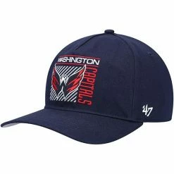 Brand new 👍 Unbranded Men's '47 Navy Washington Capitals Reflex Hitch Snapback Hat 🛒