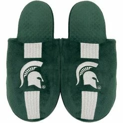 Discount ⭐ Unbranded Youth FOCO Michigan State Spartans Team Stripe Slippers 😀