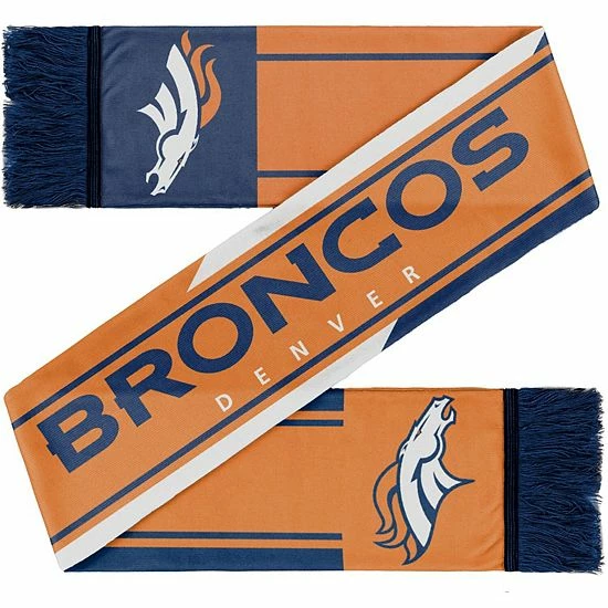 Buy 🔥 Unbranded FOCO Denver Broncos Color Wave Wordmark Scarf 💯