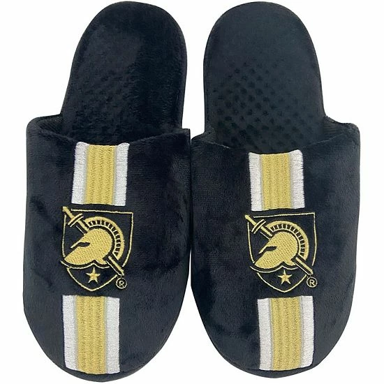 Outlet 😍 Unbranded Youth FOCO Army Black Knights Team Stripe Slippers 🥰