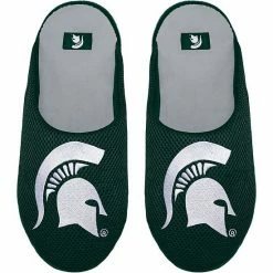 Cheapest 💯 Unbranded Youth FOCO Michigan State Spartans Big Logo Colorblock Mesh Slippers 👏