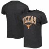 Best Sale 🤩 Unbranded Men's League Collegiate Wear Heather Charcoal Texas Longhorns 1965 Arch Victory Falls Tri-Blend T-Shirt 🎁