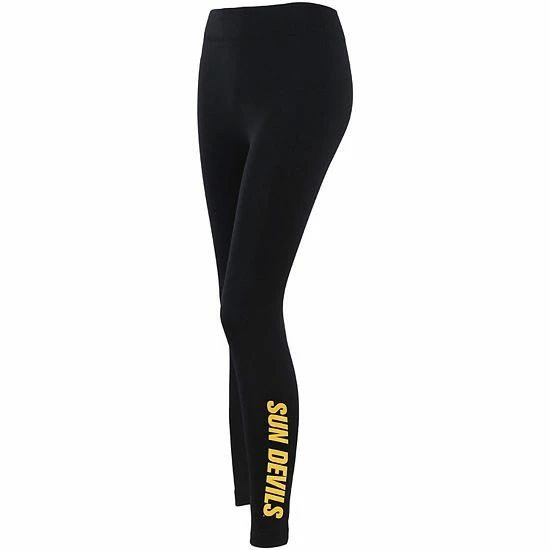 Hot Sale 👍 Unbranded 👩 Women's ZooZatz Black Arizona State Sun Devils Fleece Lined 2.0 Leggings 😍
