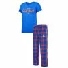 New ⌛ Unbranded 👩 Women's Concepts Sport Blue/Red New York Rangers Badge T-Shirt & Pants Sleep Set ⭐