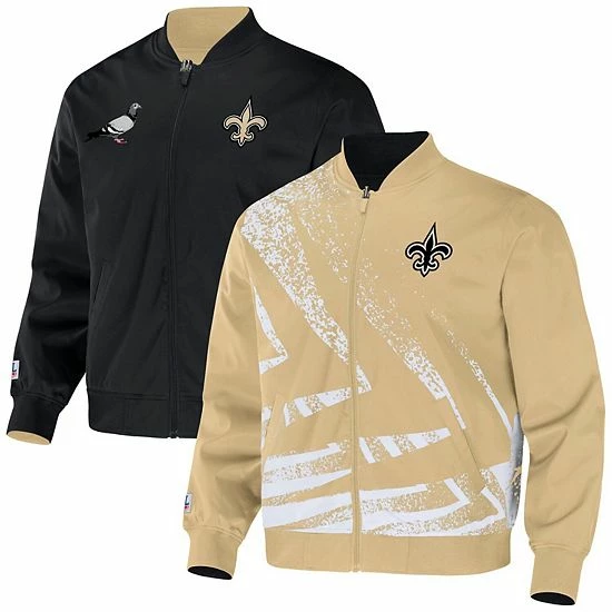 Cheapest ⌛ Unbranded Men's NFL X Staple Gold New Orleans Saints Reversible Core Jacket ⌛ - Image 2