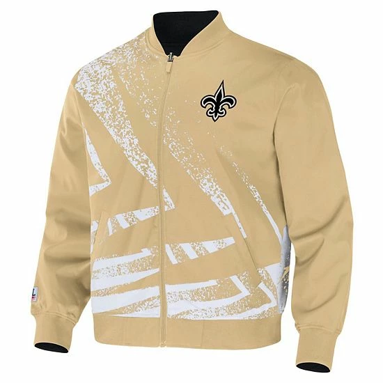 Cheapest ⌛ Unbranded Men's NFL X Staple Gold New Orleans Saints Reversible Core Jacket ⌛ - Image 3